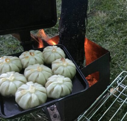 バウルーで調理