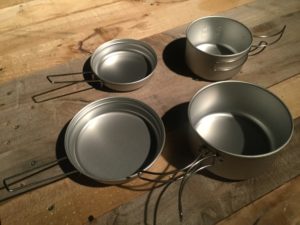 アルミパーソナルクッカー4つのパーツ