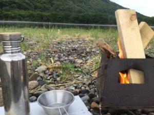 クリーンカンティーンで湯沸かし