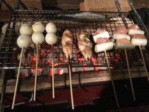 炭火の遠火も強火