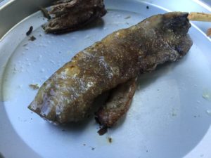 マグロのアラの炭火焼き