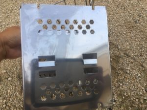 カマド型焚火台側面