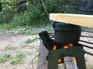 焚火で炊飯！スノーピークアルミパーソナルクッカー