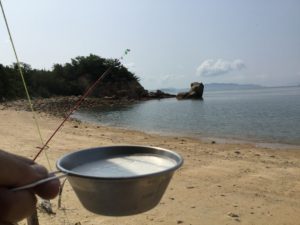 釣り竿とオールフリー