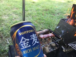 キャンプの待ち時間はビール