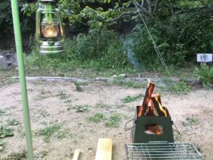 焚火でまったり