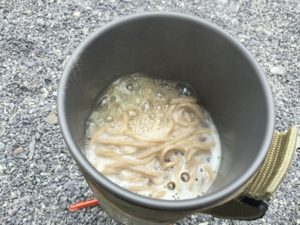 蕎麦ゆでる