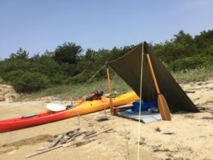 砂浜のシェード