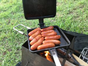 ウィンナー焼き上がり
