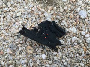 火花が散ったところに火が着く