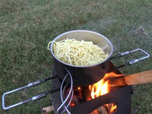 クッカーで焼きそば