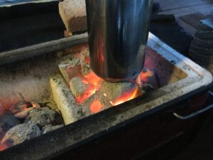 クリーンカンティーンで湯沸かし