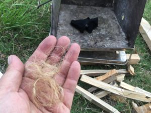 アサヒモの着火剤