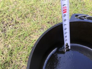 ニトリダッチオーブンの深さ