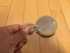 アルコールストーブの蓋