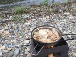 蓋で肉野菜炒め