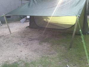 短くしたポール