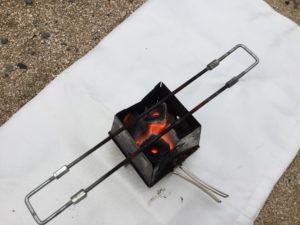 火起こしと焚火シート