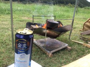 ピコグリルで焚火