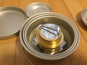 五徳を入れた状態