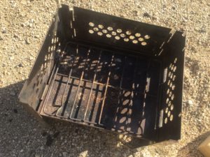 カマド型焚火台の下面