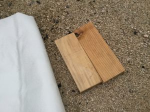 板を置いて実験