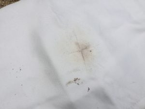 焚火シート使用後