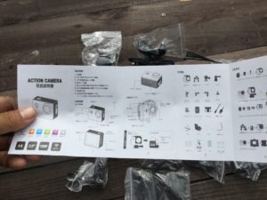 アクションカメラの組立例