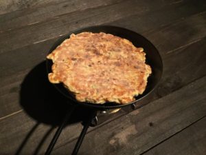 ちびパンで冷凍お好み焼きを温める