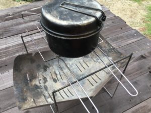 串を五徳として使用する