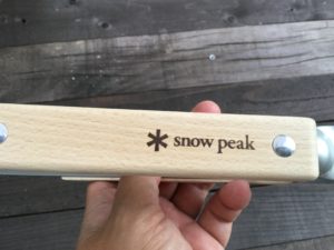 スノーピーク火ばさみのグリップ