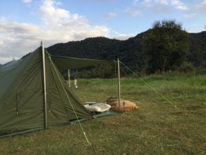 スーパーシェルター設営完了