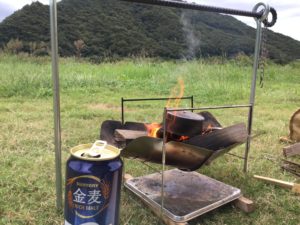 チャークロスとビール