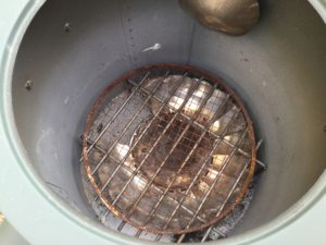 薪ストーブ内部