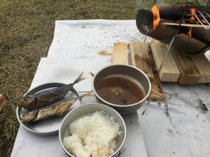 キャンプで和食!