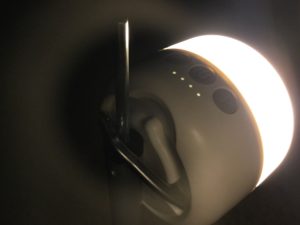 LEDランタンで照らす