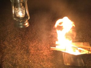 ピコグリルで焚火