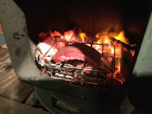 ステーキの串焼き