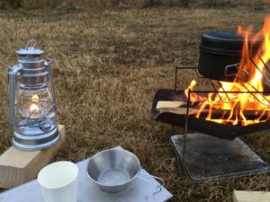 焚火コーヒーを準備！