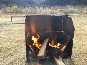 とん火の使用中