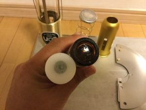 瓶とキャンドルの太さ比較