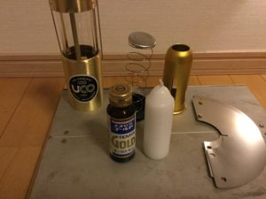 キャンドルと同じ太さの瓶