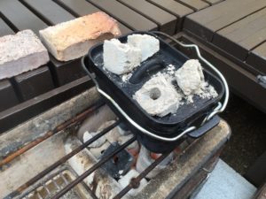 ダッチオーブンの準備完了