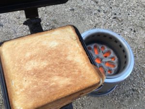 ホットサンド完成