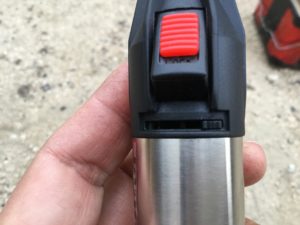 火力調整つまみ