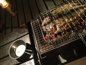 アジの開きの塩焼き