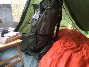 テントの中の様子
