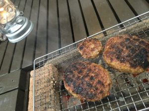 ハンバーグの焼き上がり