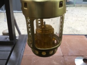 キャンドルランタンの中での高さ