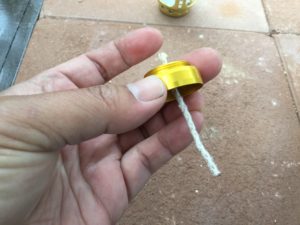 芯の長さを調整